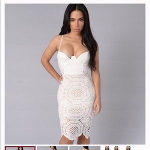 Black crochet dress by fashion nova